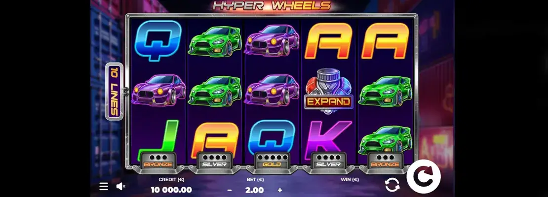 Spill Hyper Wheels gratis i demomodus