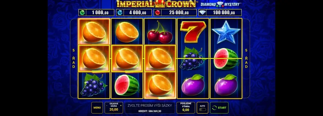 Spill Imperial Crown gratis i demomodus