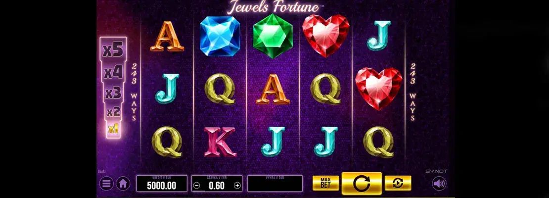 Demo modunda Jewels Fortune oyununu ücretsiz oynayın