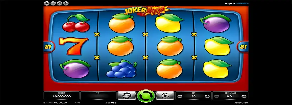 Játssz a Joker Boom játékkal ingyen demó módban