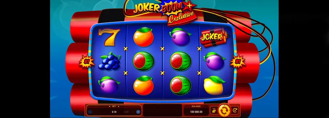 Játssz a Joker Boom Plus Exclusive játékkal ingyen demó módban