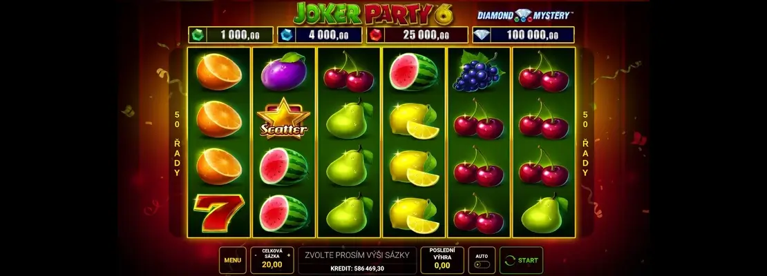 Играйте в Joker Party 6 бесплатно в демо-режиме