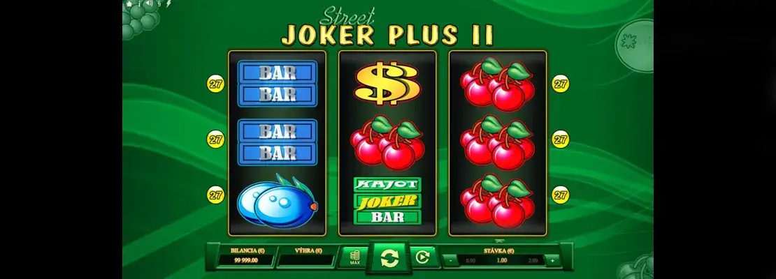 Játssz a Joker Plus II Street játékkal ingyen demó módban