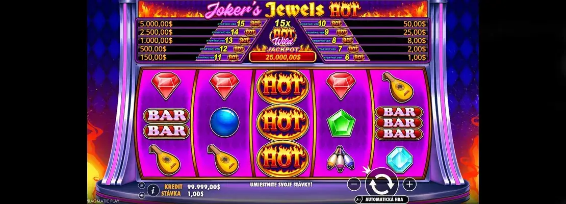 데모 모드에서 Jokers Jewels Hot을 무료로 플레이하세요