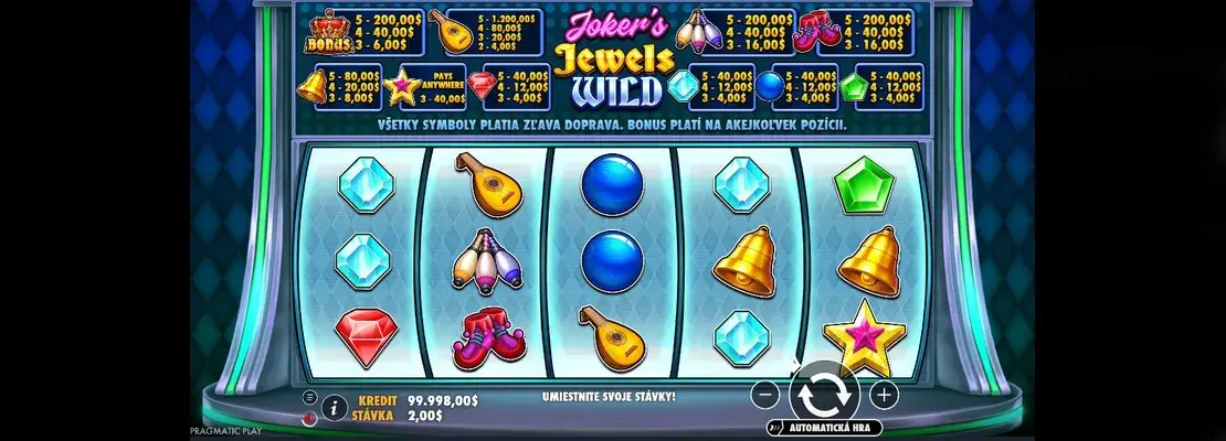 Gioca a Jokers Jewels Wild gratuitamente in modalità demo