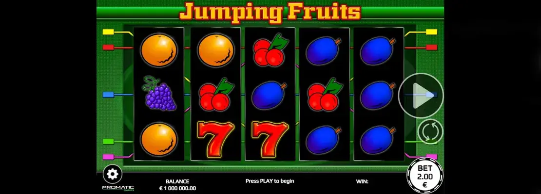 Játssz a Jumping Fruits játékkal ingyen demó módban
