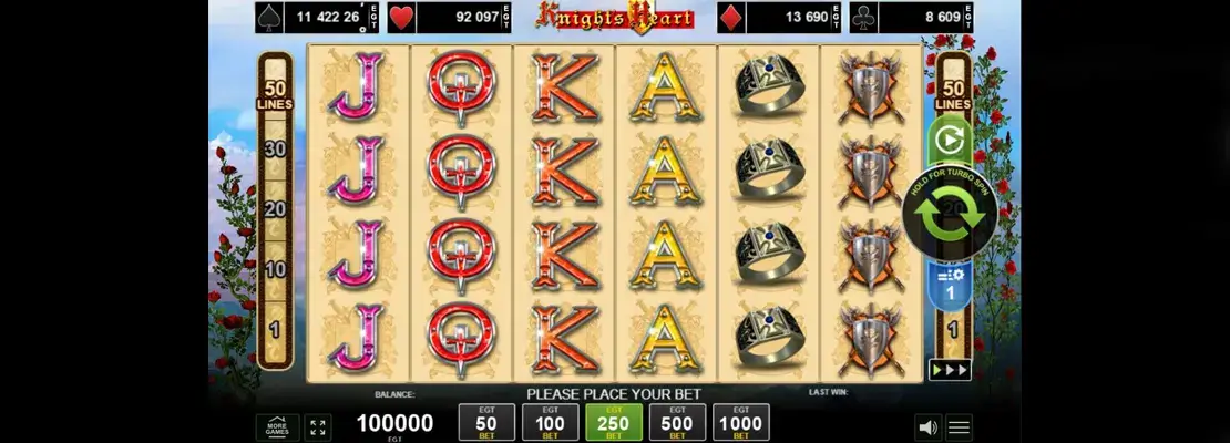 Zagraj w Knights Heart za darmo w trybie demonstracyjnym