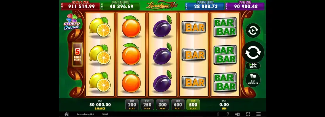 Spielen Sie Leprechaun Hot kostenlos im Demomodus