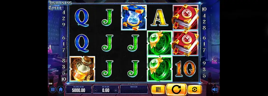 Spill Lightning Spell gratis i demomodus