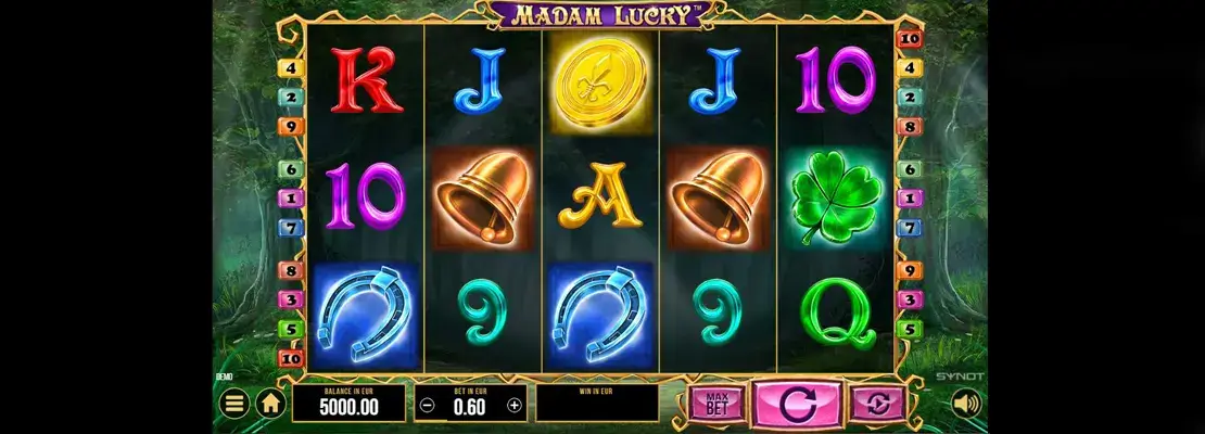 Játssz a Madam Lucky játékkal ingyen demó módban