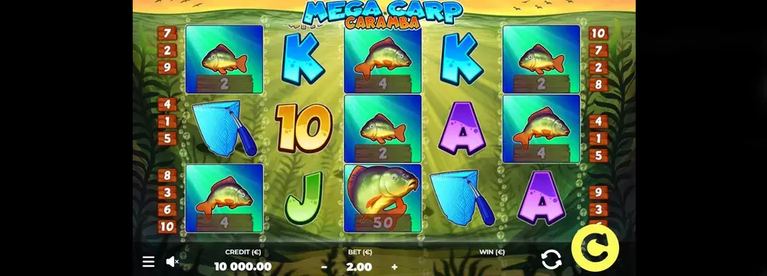 Играйте в Mega Carp Caramba бесплатно в демо-режиме