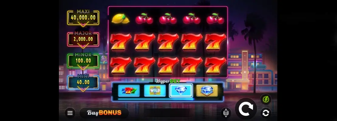 Demo modunda Miami Sunset 7s Hold And Win oyununu ücretsiz oynayın