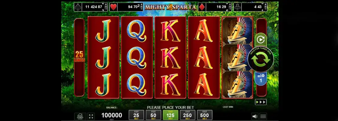 Játssz a Mighty Sparta játékkal ingyen demó módban