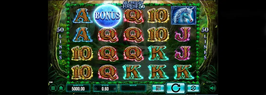 العب Moonlight Fortune 50 مجانًا في الوضع التجريبي