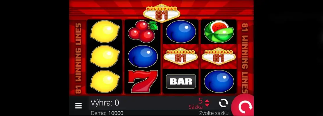 Spela Multiplay 81 gratis i demoläge