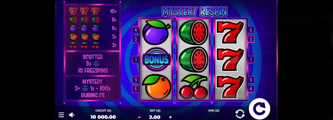 Spil Mystery Respin gratis i demotilstand