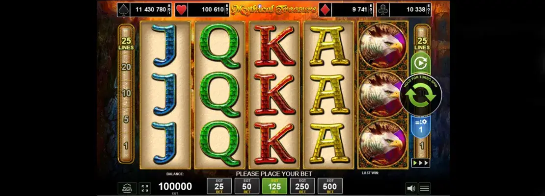 Speel Mythical Treasure gratis in de demomodus
