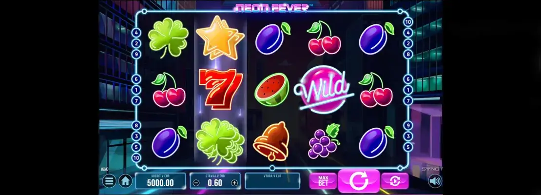 Spill Neon Fever gratis i demomodus