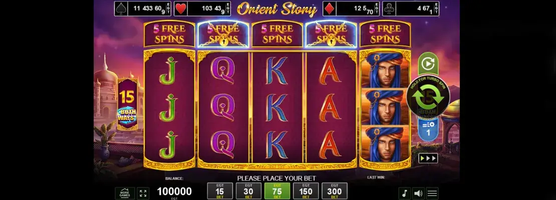 Spil Orient Story gratis i demotilstand