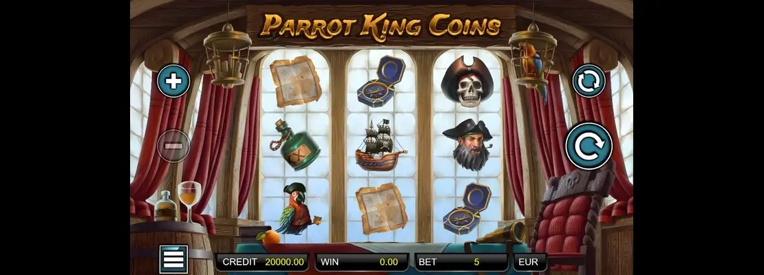Mainkan Parrot King Coins secara percuma dalam mod demo