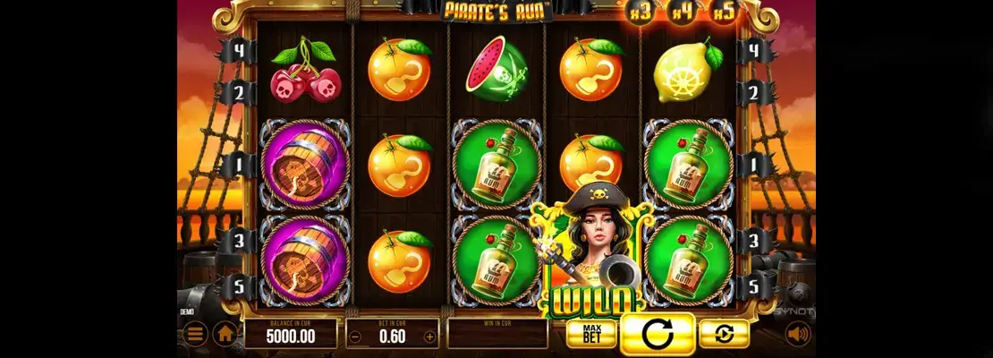 Spill Pirates Run gratis i demomodus