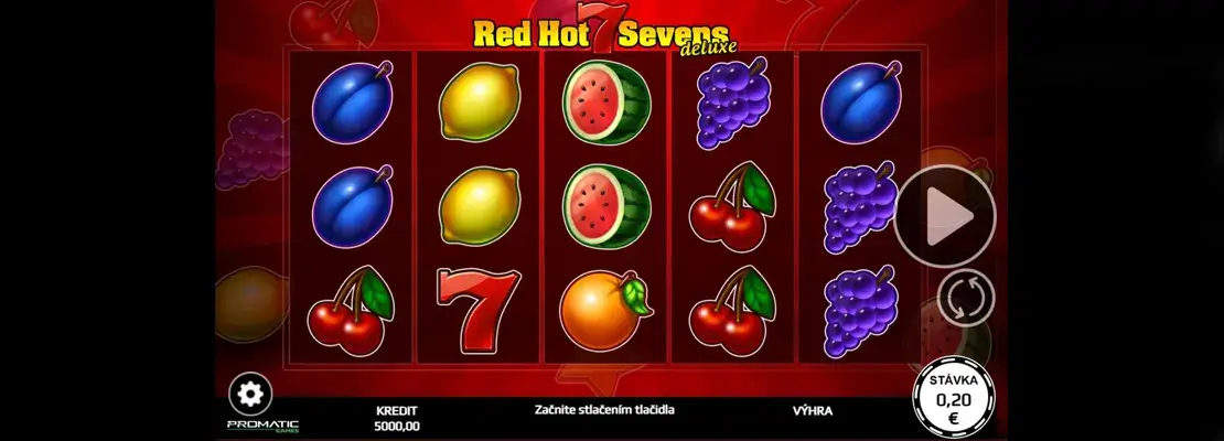 Demo modunda Redhot 7 Deluxe oyununu ücretsiz oynayın