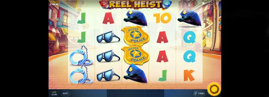 Játssz a Reel Heist játékkal ingyen demó módban