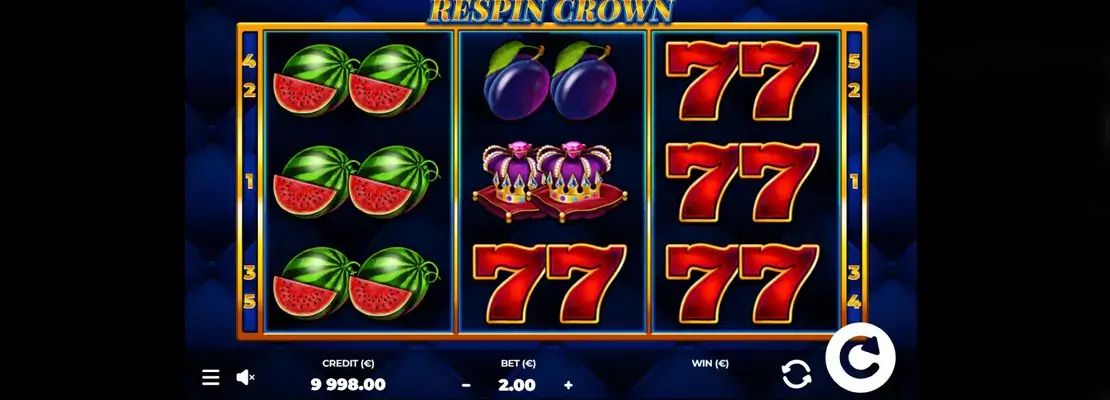 Demo modunda Respin Crown oyununu ücretsiz oynayın