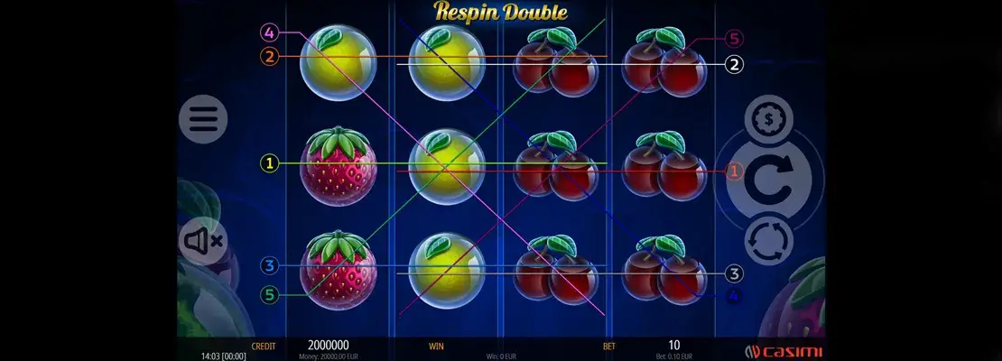 Mainkan Respin Double secara percuma dalam mod demo