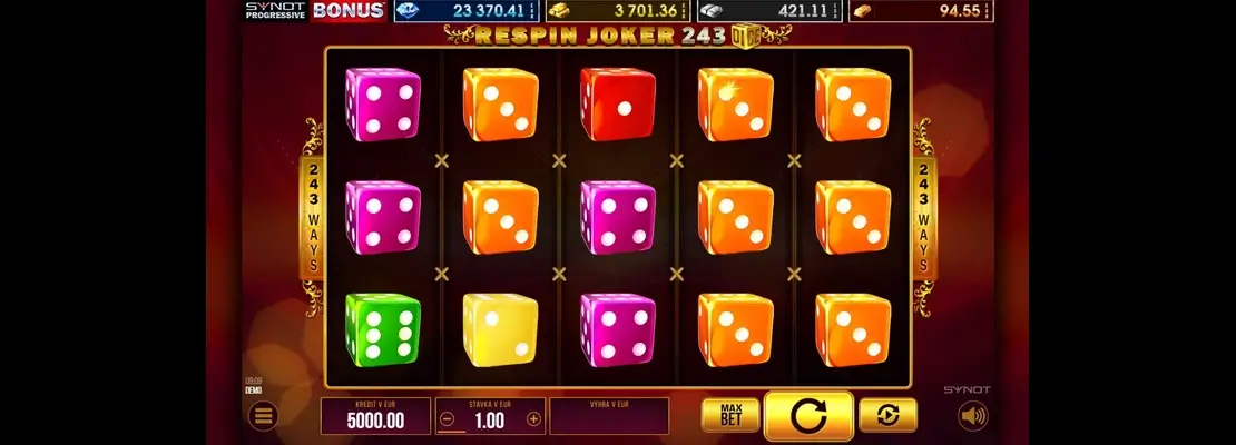 Játssz a Respin Joker 243 Dice játékkal ingyen demó módban