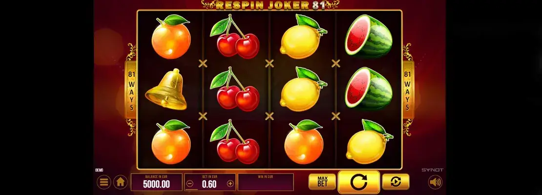 Játssz a Respin Joker 81 játékkal ingyen demó módban