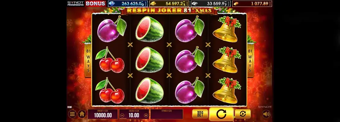 Spil Respin Joker 81 Xmas gratis i demotilstand