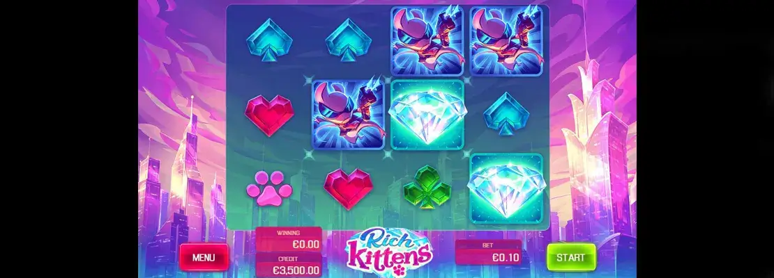 Játssz a Rich Kittens játékkal ingyen demó módban