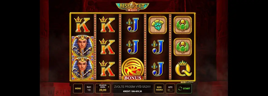 Играйте в Rise Of Tut Magic бесплатно в демо-режиме