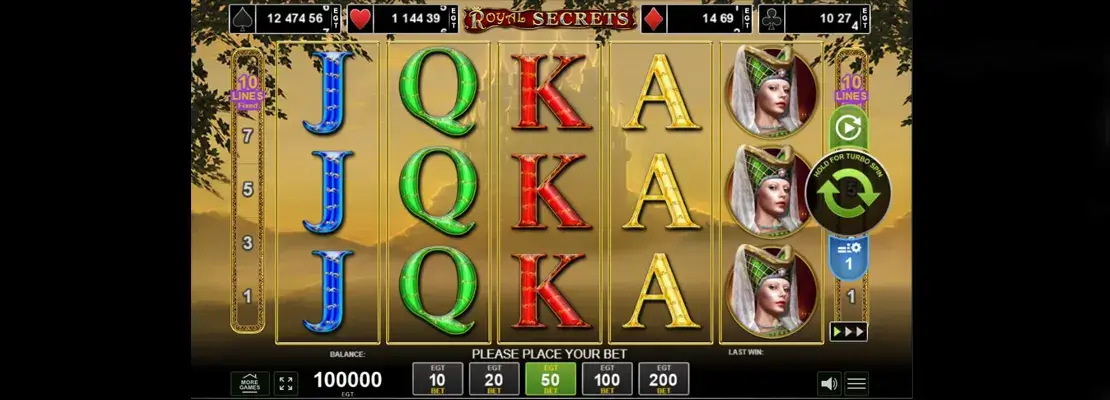 Demo modunda Royal Secrets oyununu ücretsiz oynayın