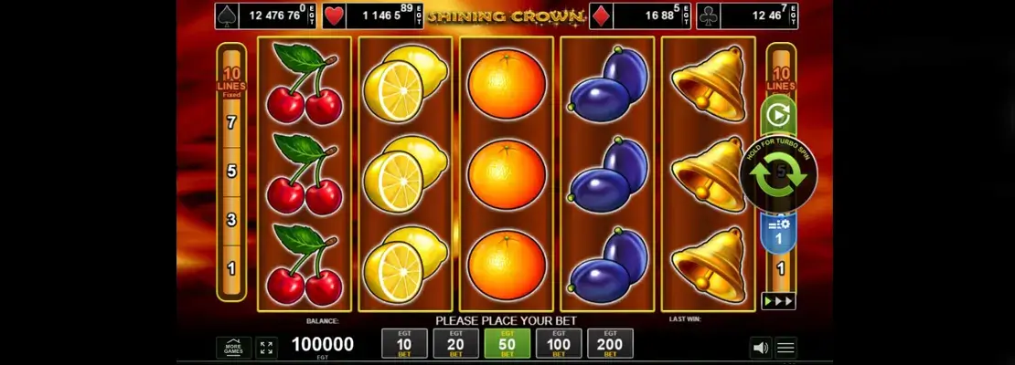 Spil Shining Crown gratis i demotilstand