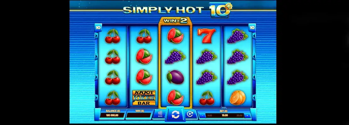 Játssz a Simply Hot 10 Plus játékkal ingyen demó módban