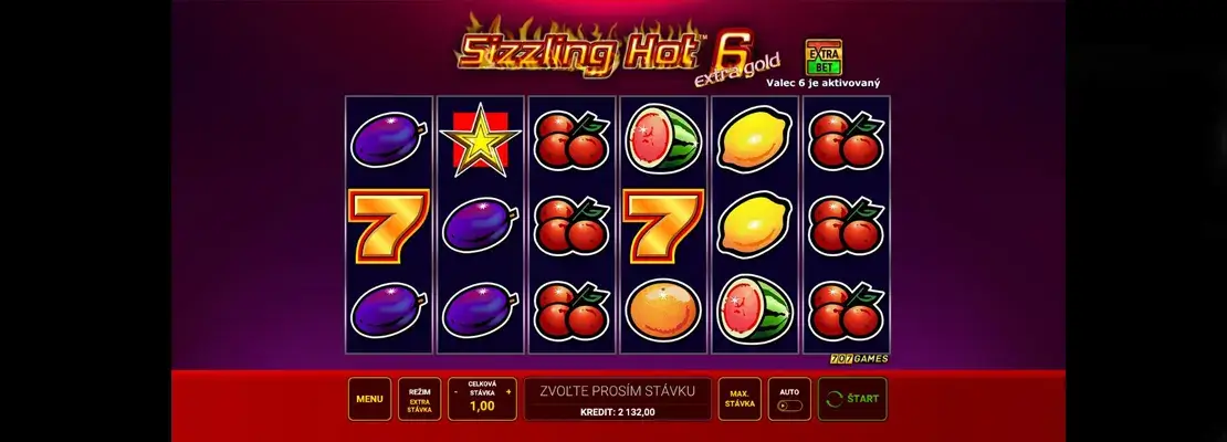 العب Sizzling Hot 6 Extra Gold مجانًا في الوضع التجريبي