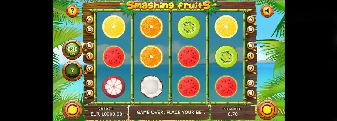 Mainkan Smashing Fruits secara percuma dalam mod demo