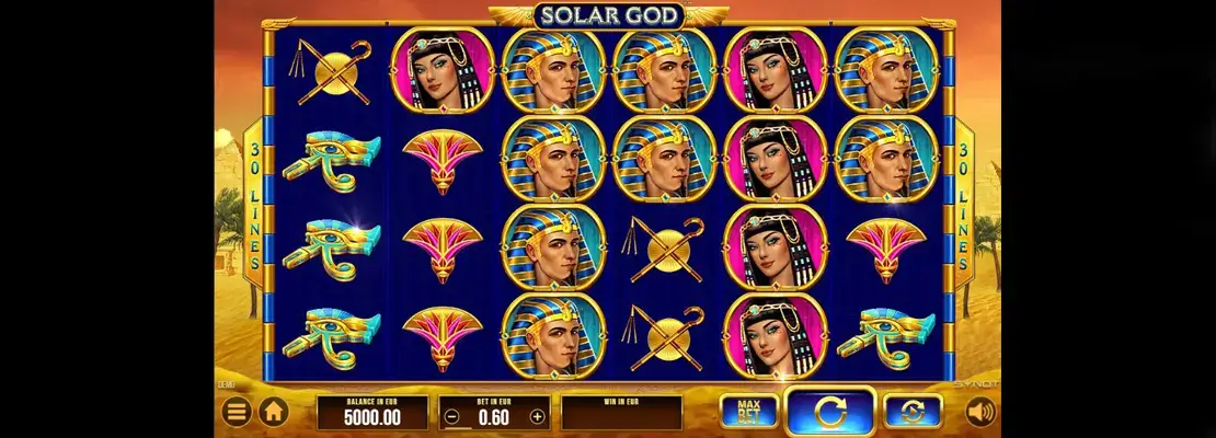 Play Solar God for free in demo mode