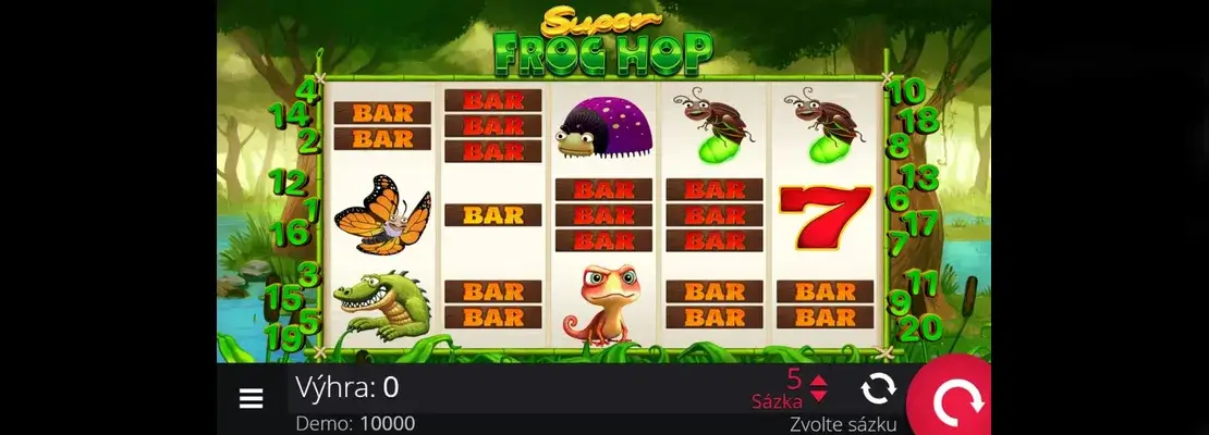 Spil Super Frog Hop gratis i demotilstand