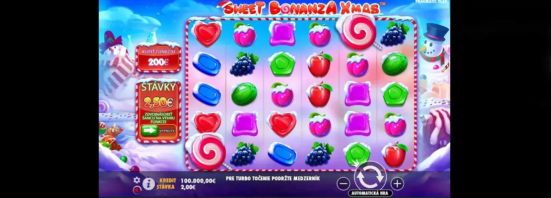 Zagraj w Sweet Bonanza Xmas za darmo w trybie demonstracyjnym