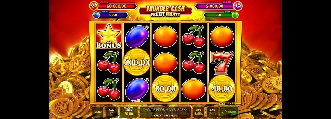 Spill Thunder Cash Fruity Fruity gratis i demomodus
