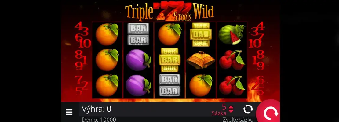 Spill Triple Wild Seven 5 Reels gratis i demomodus