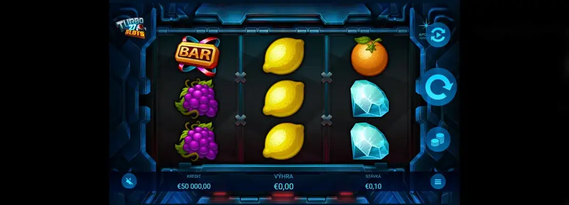 Játssz a Turbo Slots 27 játékkal ingyen demó módban