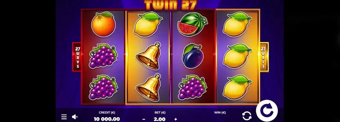 Játssz a Twin 27 játékkal ingyen demó módban