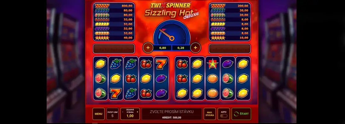 Spil Twin Spinner Sizzling Hot Deluxe gratis i demotilstand
