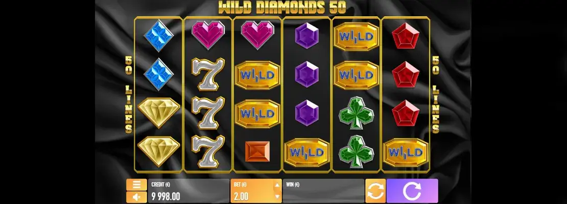 Spela Wild Diamonds 50 gratis i demoläge