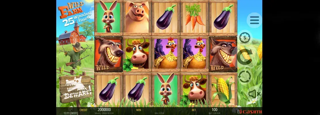 Mainkan Wild Farm secara percuma dalam mod demo