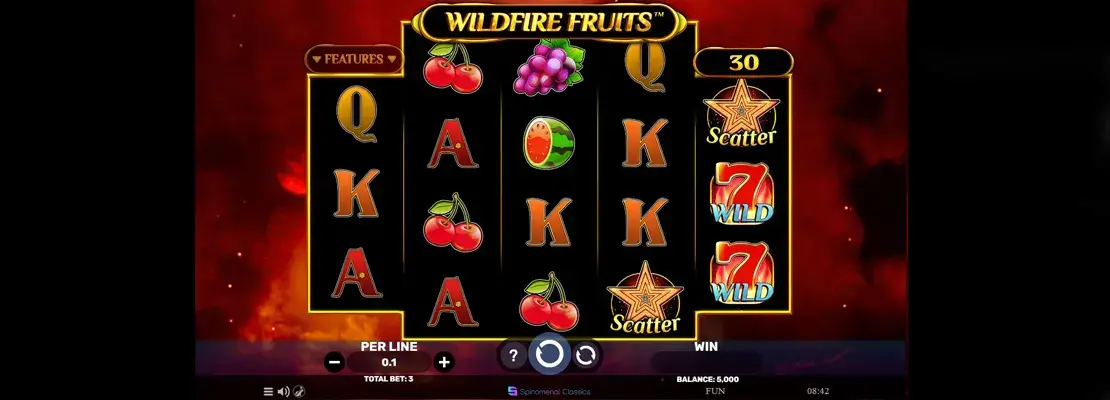 Játssz a Wildfire Fruits játékkal ingyen demó módban